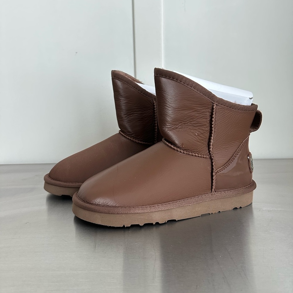 Australia Luxe Collective Brown Leather Ankle Booties